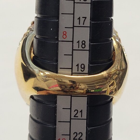 Gold Dome Cocktail Fashion Ring-  Size 5, Size 9 - Picture 12 of 16